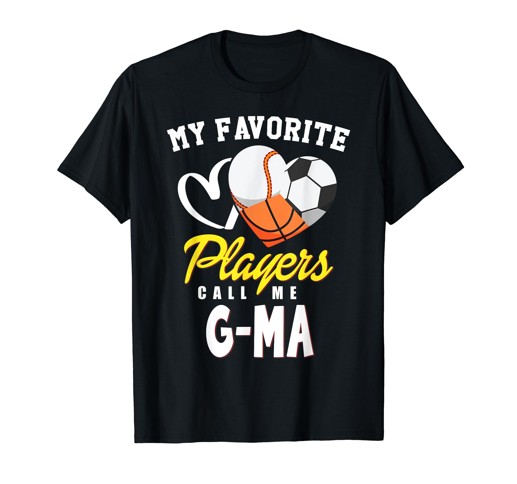 My Favorite Players Baseball Soccer T-Shirt - Graphic Print Unisex