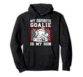 Proud Hockey Keeper Mom Ice Hockey Hoodie - Fun Novelty Design Unisex