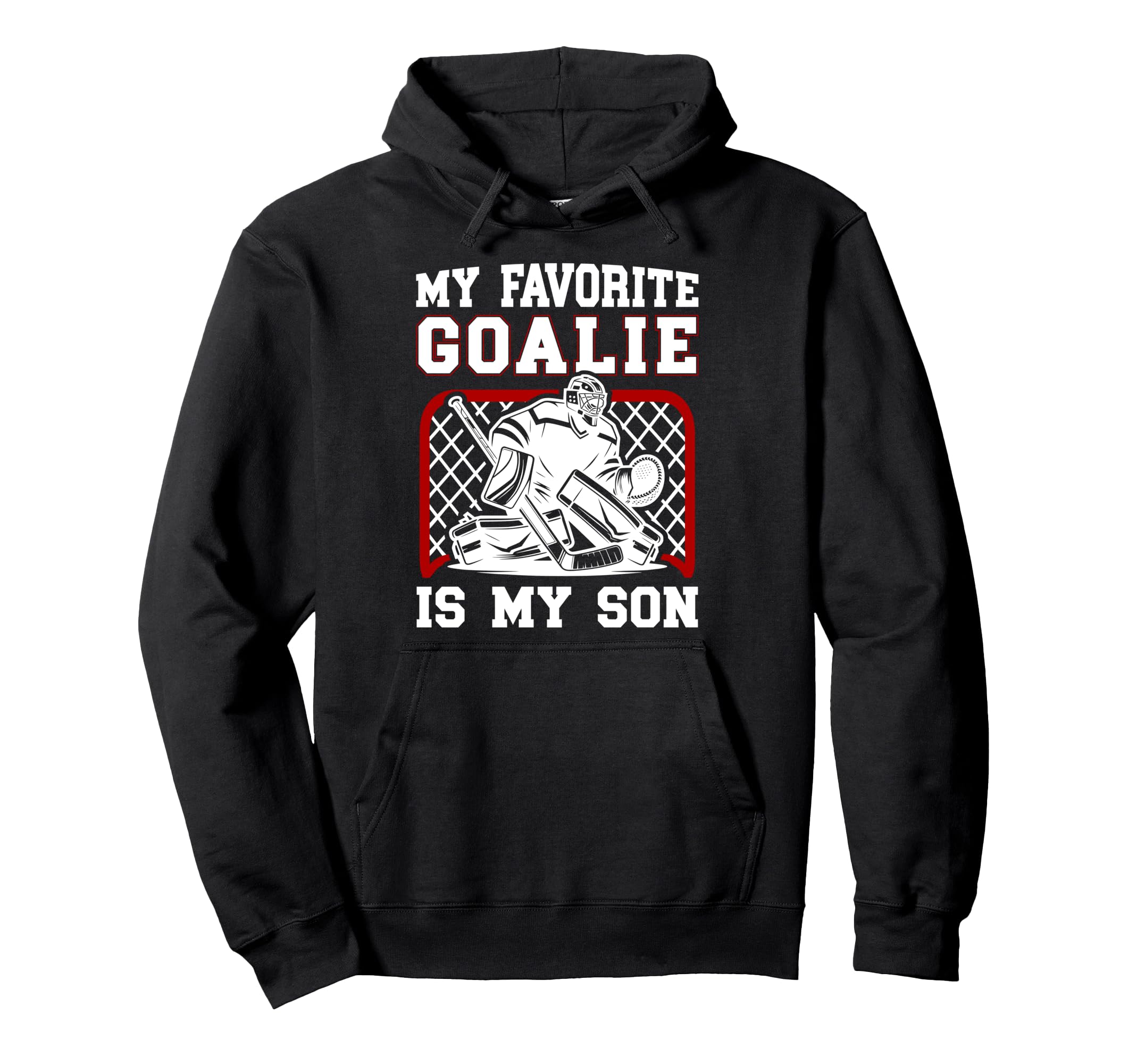 Proud Hockey Keeper Mom Ice Hockey Hoodie - Fun Novelty Design Unisex