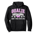 Hockey Goalie Grandma Funny Ice Hockey Hoodie - Graphic Print for Adults