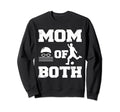 Mom Both Funny Swim Soccer Mom Sweatshirt - Aesthetic Graphic Unisex