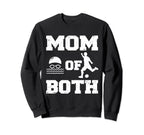 Mom Both Funny Swim Soccer Mom Sweatshirt - Aesthetic Graphic Unisex