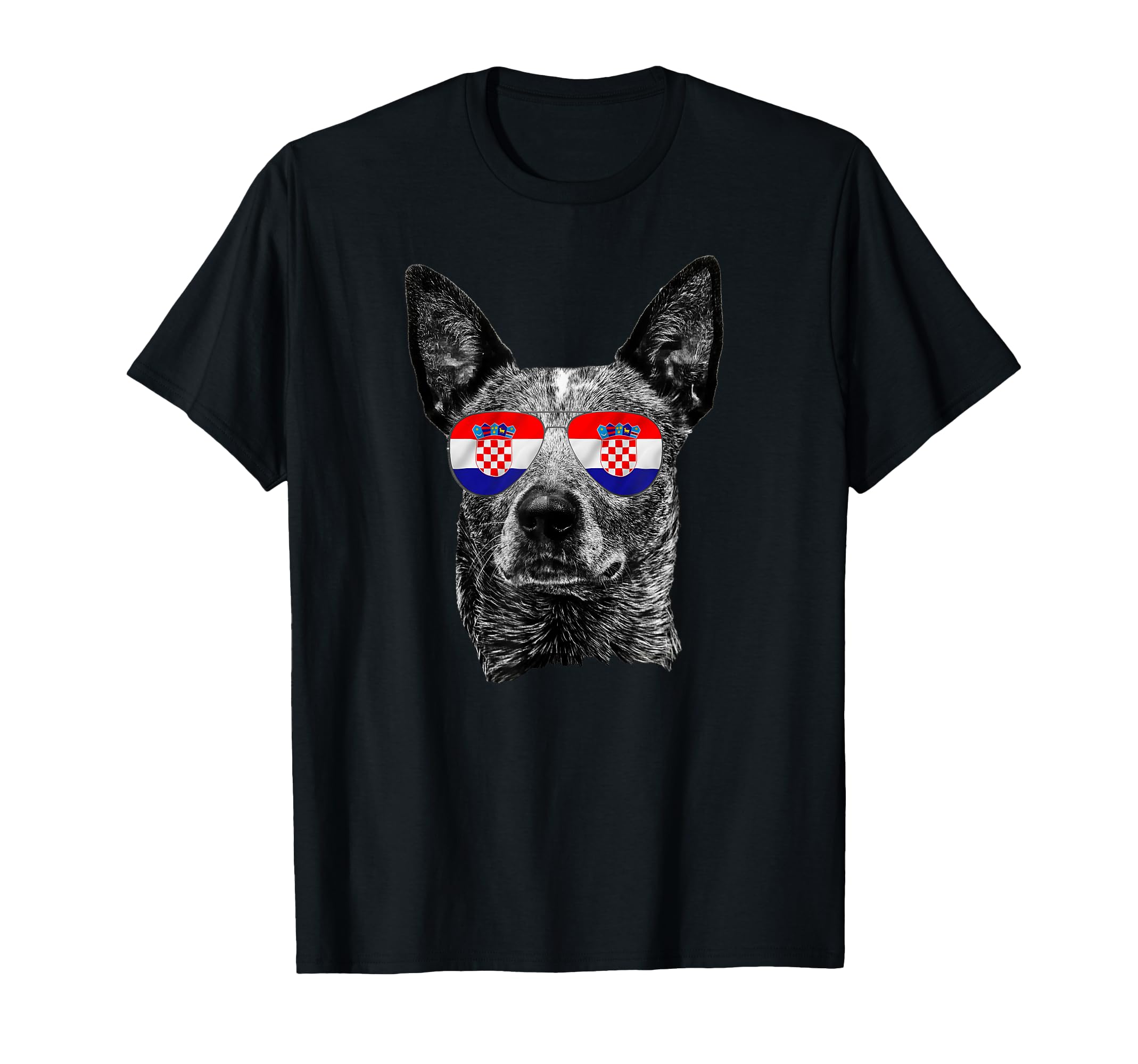 Croatia Dog Flag Sunglasses Football T-Shirt - Custom Art Print Men Women