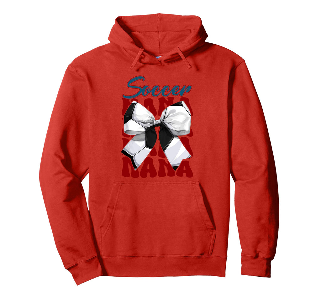 Soccer Nana Bow Soccer Mom Mommy Hoodie - Streetwear Style for Adults