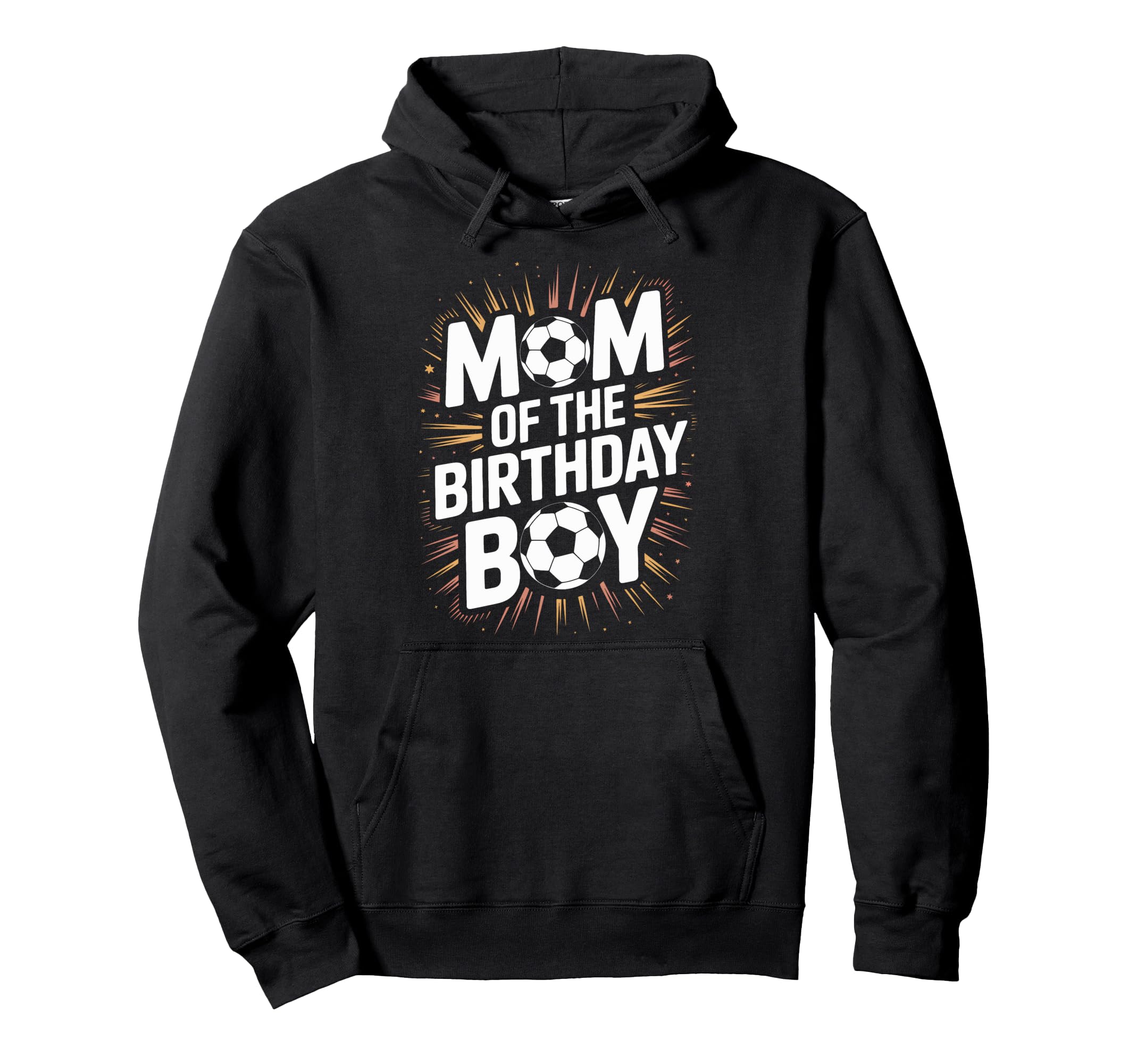Proud Soccer Mom Birthday Soccer Hoodie - Minimalist Print for Adults