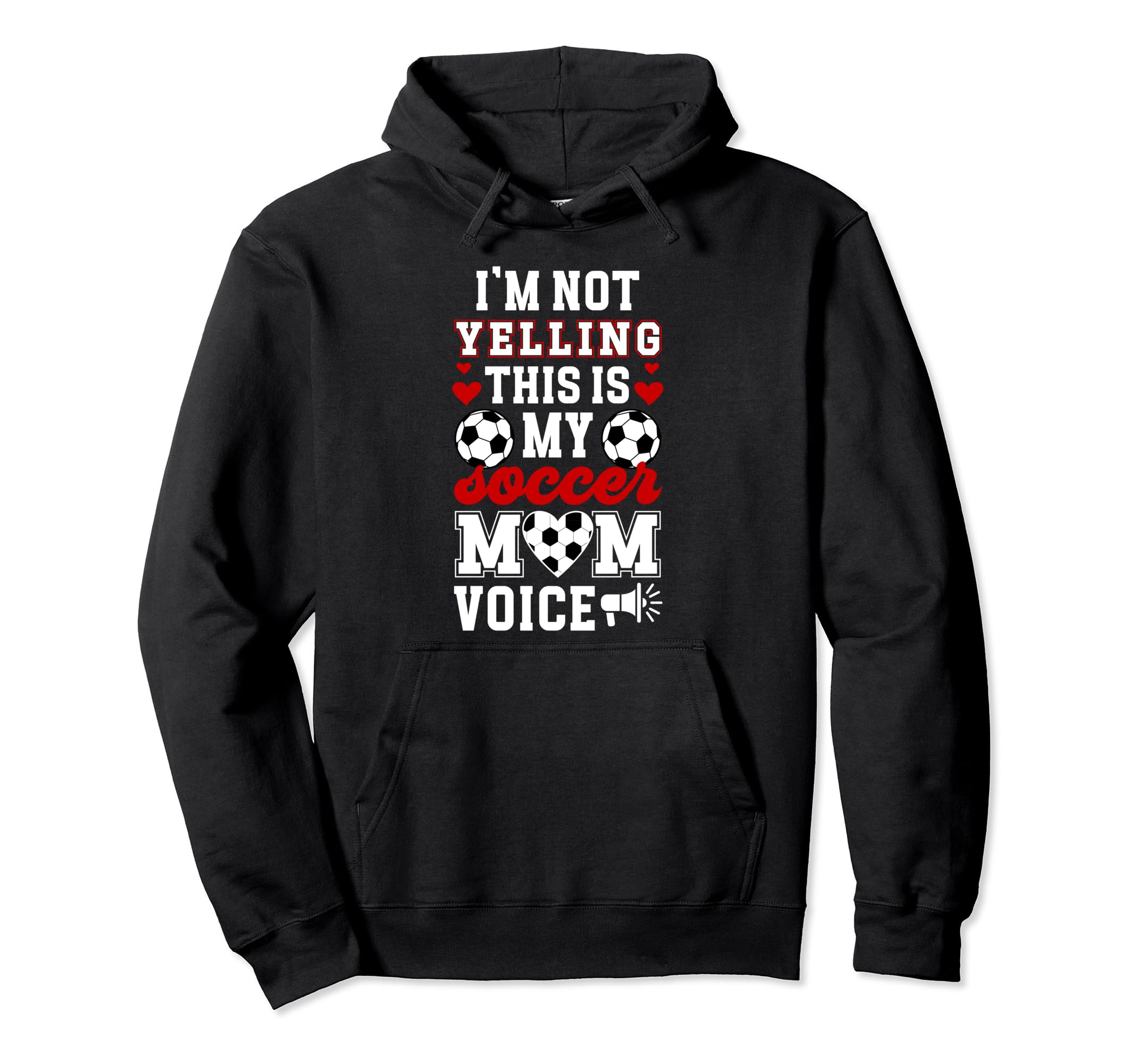 This Is My Soccer Mom Voice Mom Hoodie - Fun Novelty Design for Adults