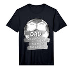 Mens Soccer Dad And Soccer Coach Soccer T-Shirt - Minimalist Print Unisex
