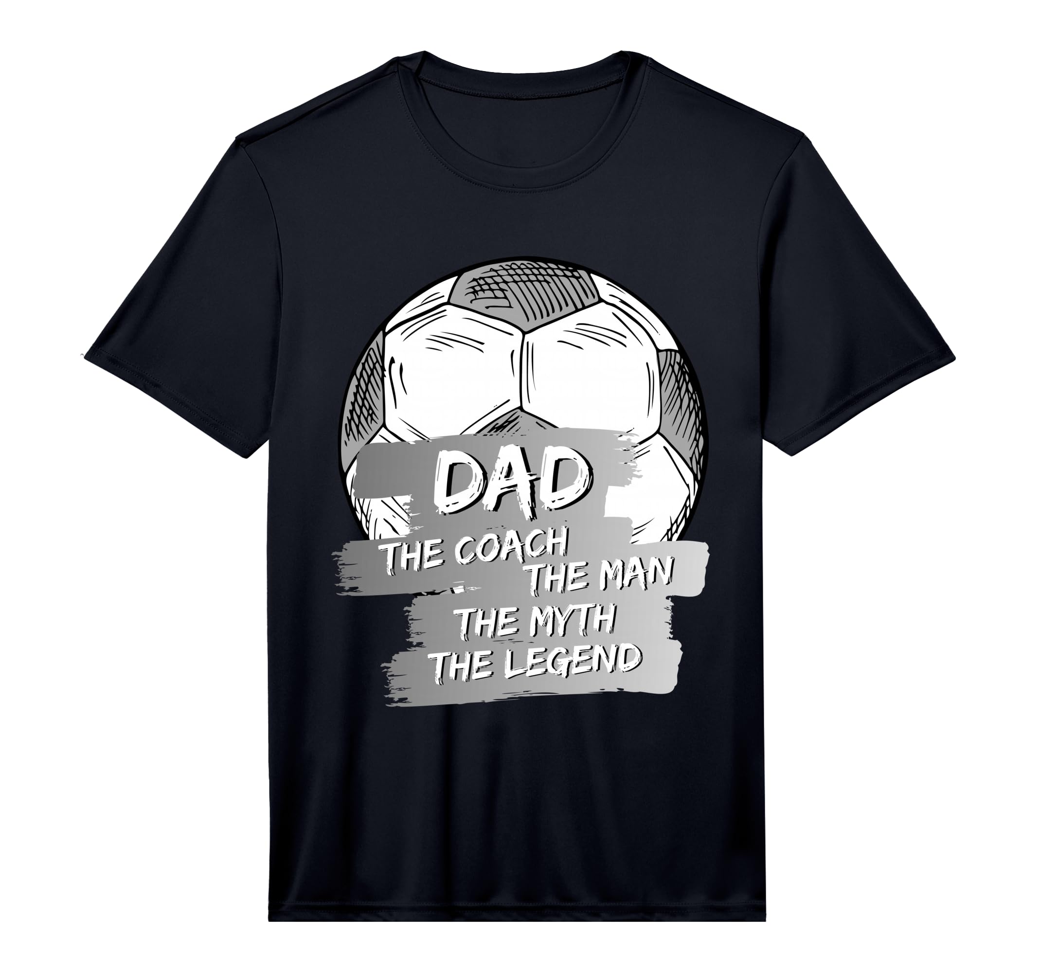 Mens Soccer Dad And Soccer Coach Soccer T-Shirt - Minimalist Print Unisex