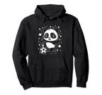 Soccer Player Panda Kicking Soccer Ball Hoodie - Trendy Graphic for Adults