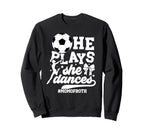 Mom Both Soccer And Dance Mom Dancing Sweatshirt - Graphic Print Unisex