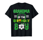 Grandma Birthday Soccer Goal Family T-Shirt - Trendy Graphic Unisex