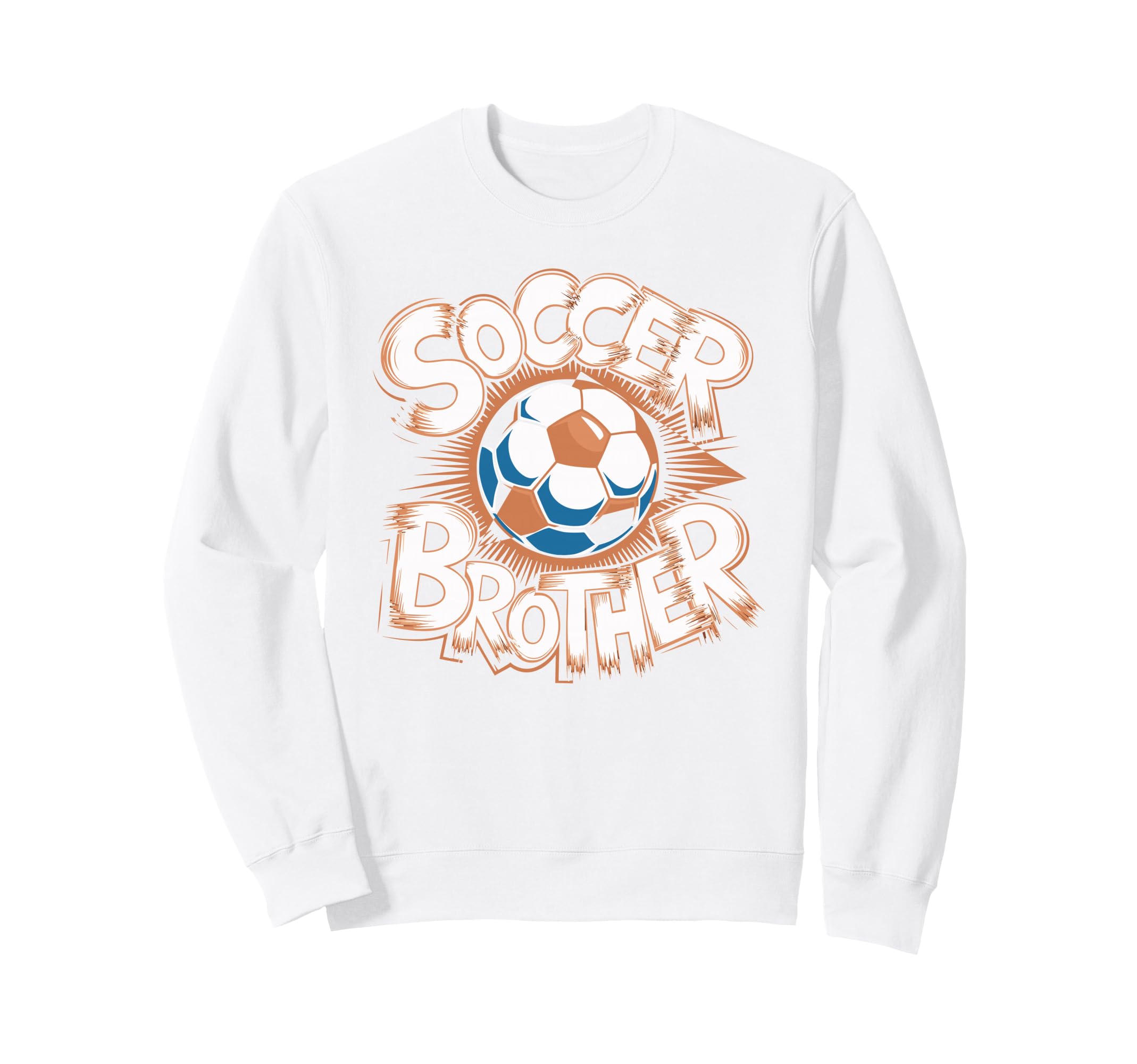 Soccer Brother Sketch Ball Sweatshirt - Fun Novelty Design Men Women
