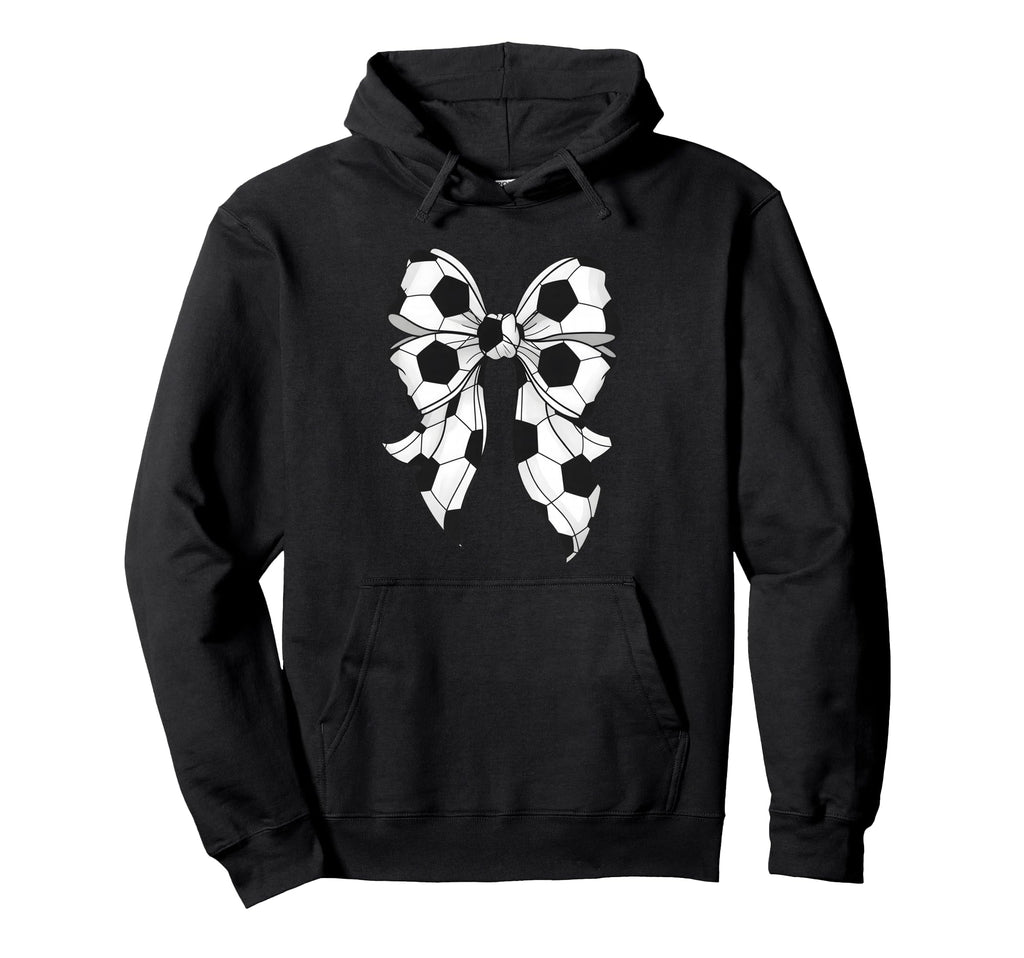 Soccer Coquette Bow Soccer Mama Mom Hoodie - Novelty Apparel Men Women
