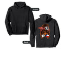 Messy Bun Hair Brown Skin Soccer Hoodie - Casual Everyday Wear Men Women