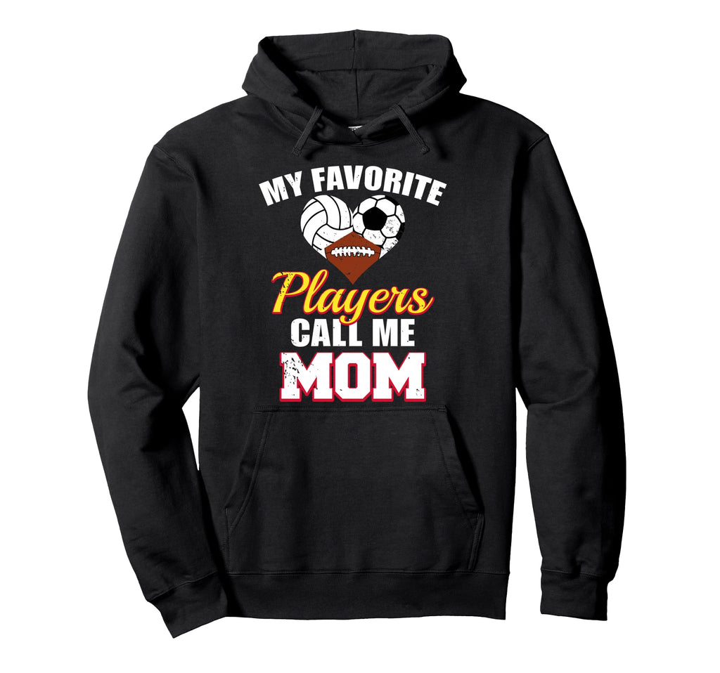 My Favorite Players Call Me Mom Hoodie - Minimalist Print Unisex