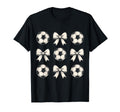 Game Day Soccer Bow Soccer Mom T-Shirt - Custom Art Print for Adults