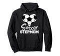 Soccer Stepmom Heart Funny Heartfelt Love Hoodie - Graphic Print Men Women