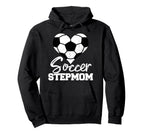 Soccer Stepmom Heart Funny Heartfelt Love Hoodie - Graphic Print Men Women