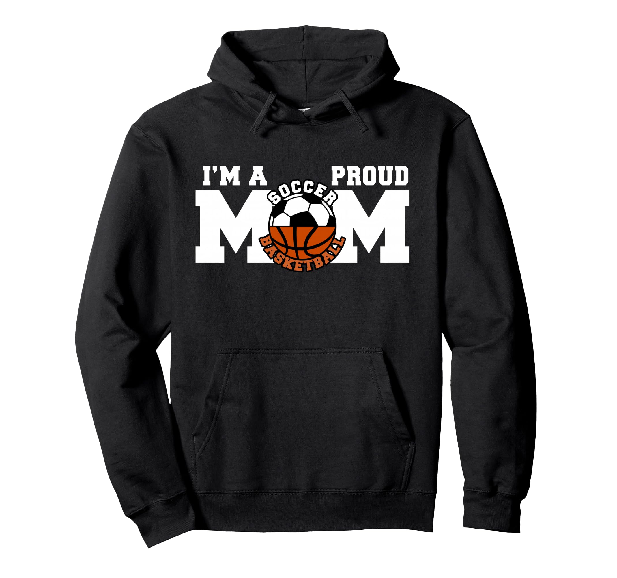 Im Proud Mom Funny Soccer Hoodie - Fun Novelty Design for Adults