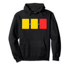 Soccer Yellow Red Card Referee Funny Hoodie - Novelty Apparel for Adults