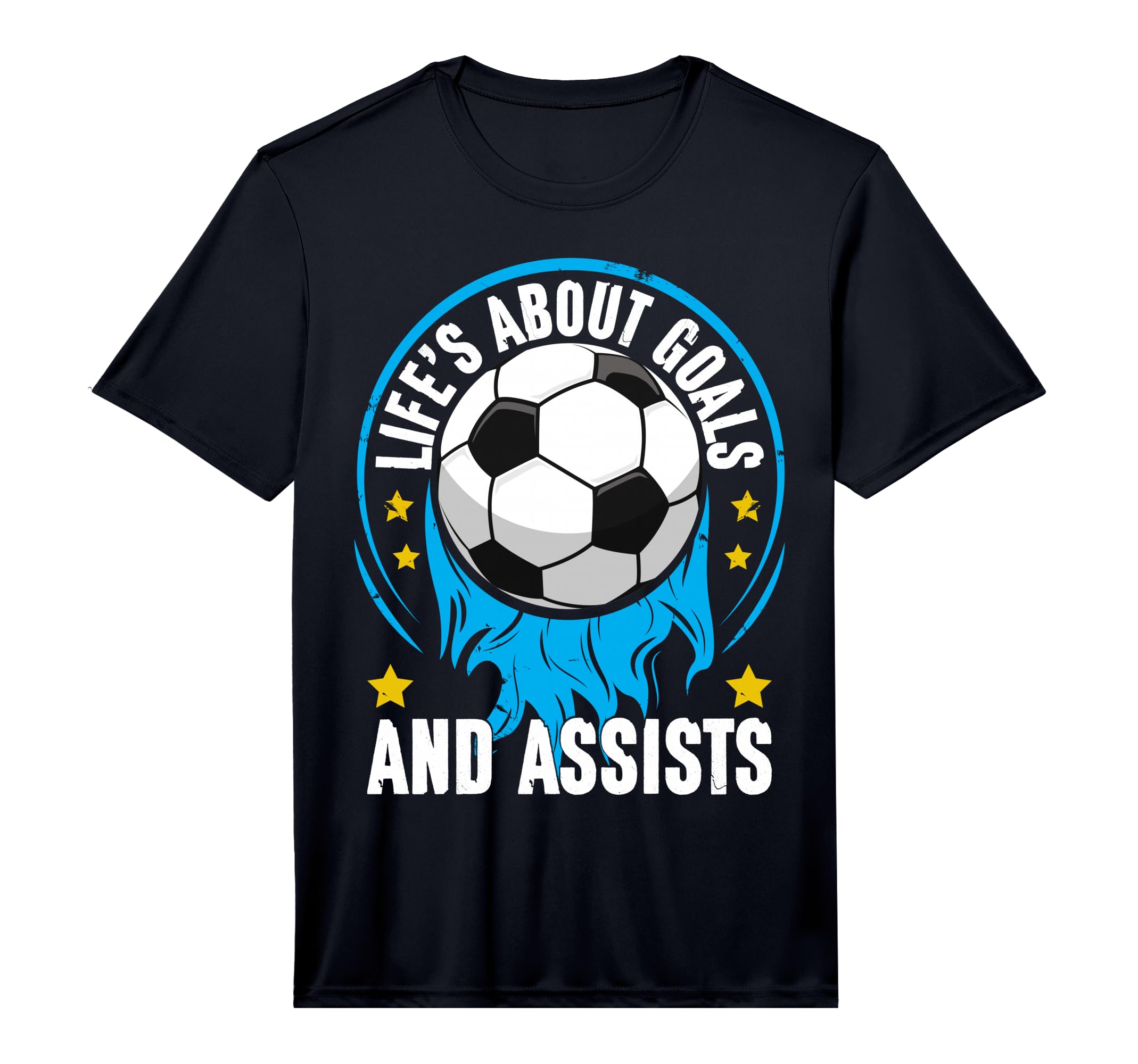 Life Is About Goals And Assists Sport T-Shirt - Unique Graphic Men Women