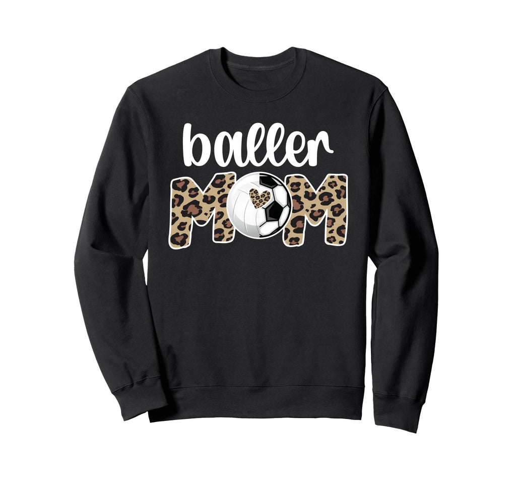 Baller Mom Proud Volleyball Sweatshirt - Aesthetic Graphic for Adults