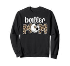 Baller Mom Proud Volleyball Sweatshirt - Aesthetic Graphic for Adults