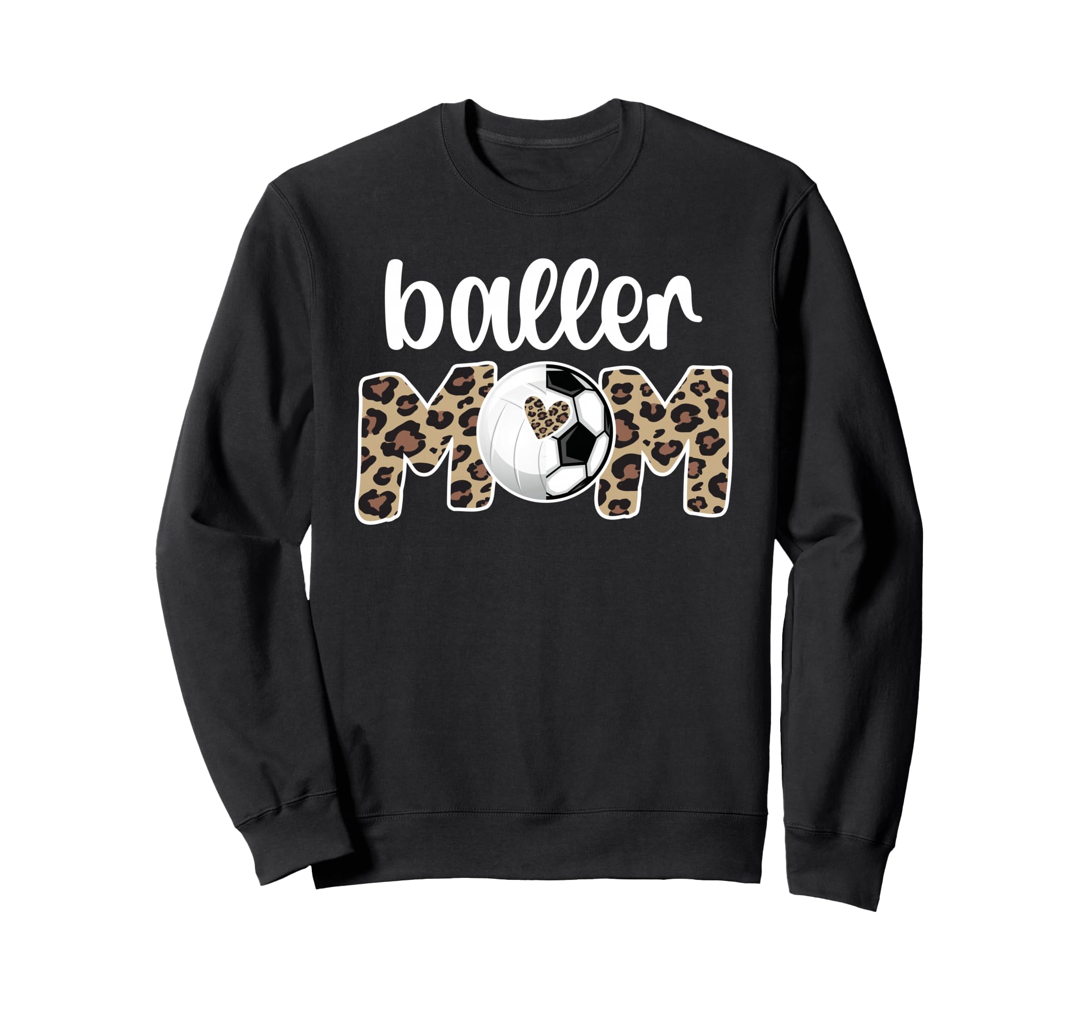 Baller Mom Proud Volleyball Sweatshirt - Aesthetic Graphic for Adults