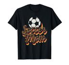 Soccer Mom Leopard Soccer Mama Mothers T-Shirt - Fun Novelty Design Unisex
