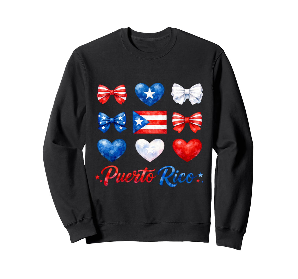 Puerto Rico Flag Soccer Lovers Sweatshirt - Fun Novelty Design Men Women