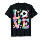 I Love Soccer Goalie Player Fan Game Day T-Shirt - Custom Art Print Unisex