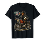 Gordon Setter Ride Motorbike Love T-Shirt - Trendy Graphic for Adults