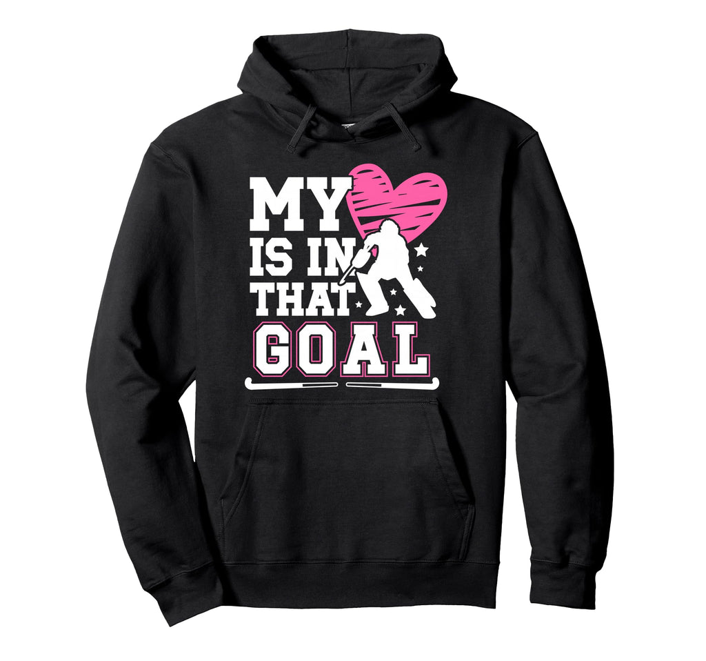 Proud Field Hockey Goalkeeper Mom Hoodie - Minimalist Print for Adults