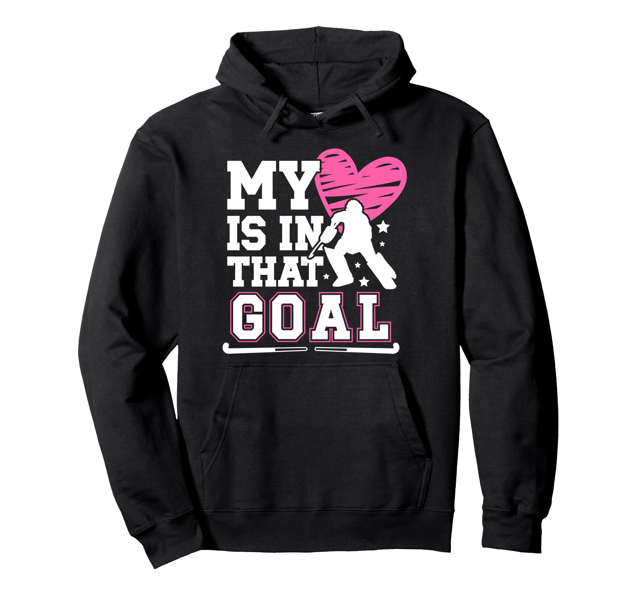 Proud Field Hockey Goalkeeper Mom Hoodie - Minimalist Print for Adults