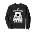 Proud Soccer Step Mom Soccer Player Sweatshirt - Streetwear Style Unisex