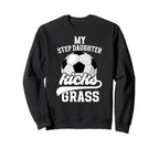 Proud Soccer Step Mom Soccer Player Sweatshirt - Streetwear Style Unisex