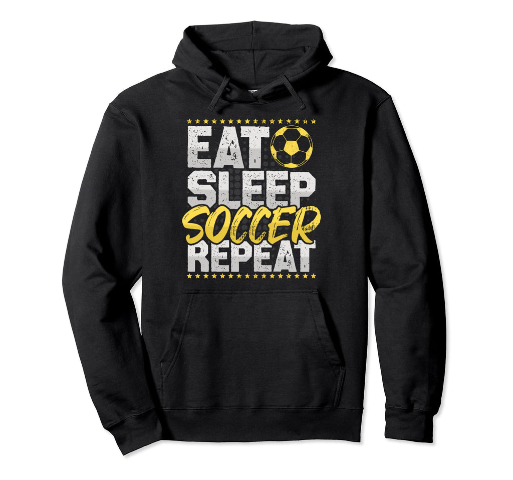 Soccer Repeat Soccer Player Soccer Hoodie - Streetwear Style for Adults