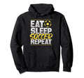 Soccer Repeat Soccer Player Soccer Hoodie - Streetwear Style for Adults