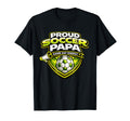 Soccer Papa Funny Proud Game Day Energy T-Shirt - Custom Art Print Unisex