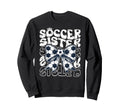 Soccer Sister Fan Coquette Bow Sweatshirt - Custom Art Print for Adults