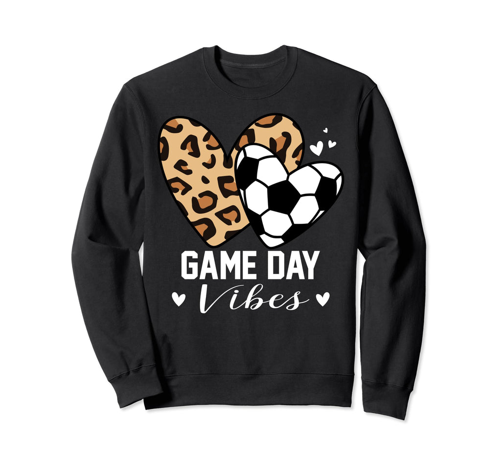 Game Day Vibes Funny Soccer Mom Sweatshirt - Fun Novelty Design for Adults