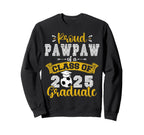Proud Pawpaw Class 2025 Graduate Sweatshirt - Unique Graphic for Adults