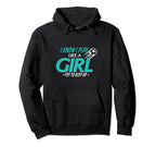 I Know I Play Like Try To Keep Up Hoodie - Minimalist Print for Adults