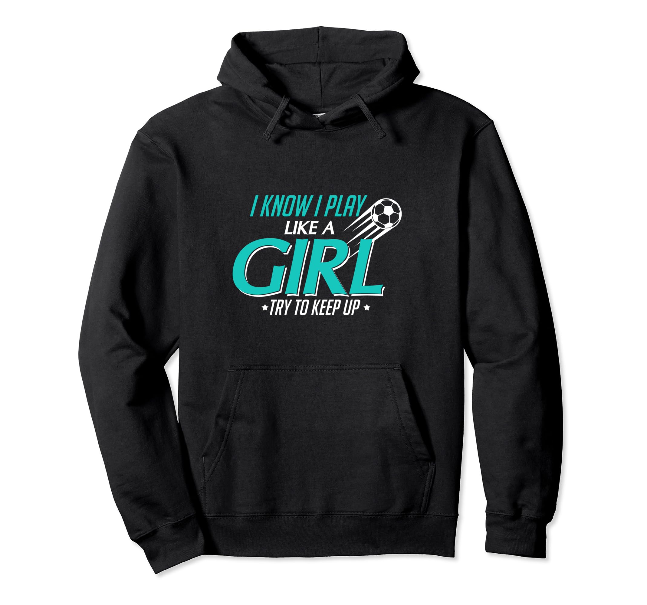 I Know I Play Like Try To Keep Up Hoodie - Minimalist Print for Adults