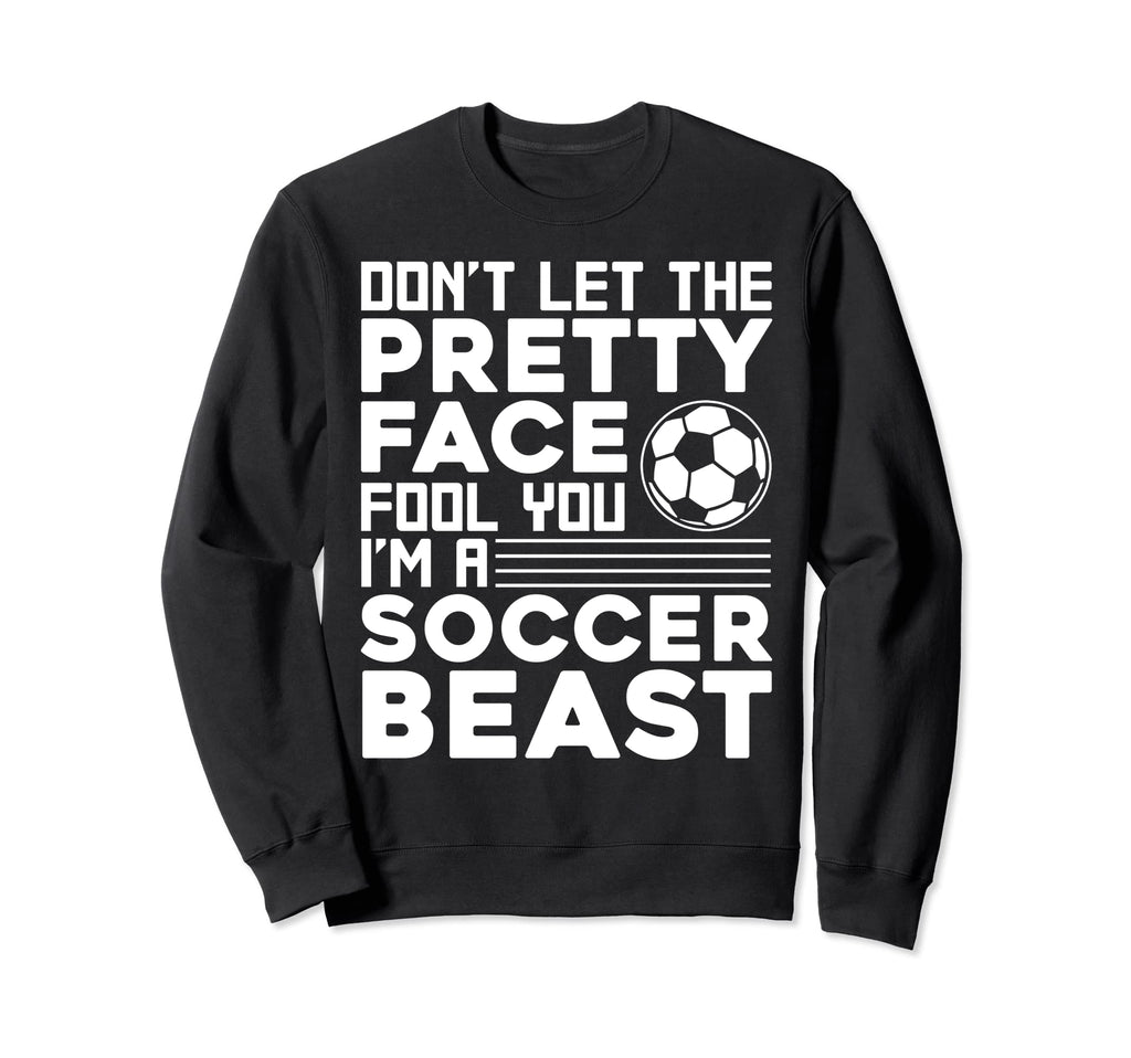 Soccer Teen Soccer Lover Player Sweatshirt - Minimalist Print for Adults