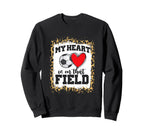 Soccer Mom Leopard Cheetah Sweatshirt - Fun Novelty Design for Adults