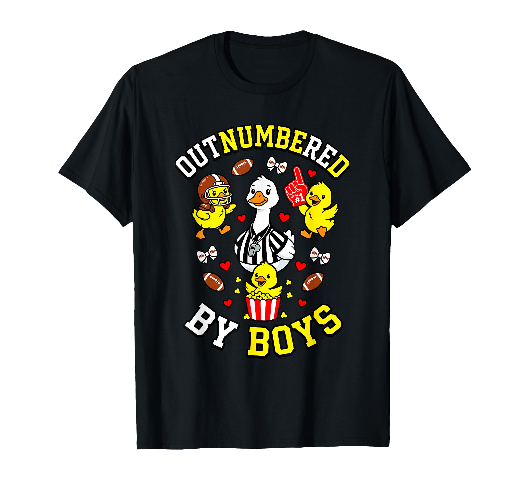 Outnumbered Ducklings Football T-Shirt - Custom Art Print for Adults
