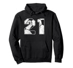 Soccer Player 21Th Birthday Football Born Hoodie - Unique Graphic Unisex