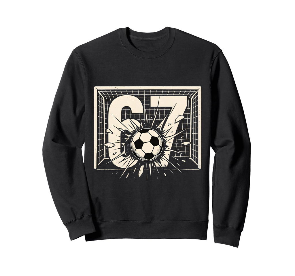 Soccer Ball Smash 67 Goal Football Sweatshirt - Trendy Graphic Men Women