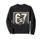 Soccer Ball Smash 67 Goal Football Sweatshirt - Trendy Graphic Men Women